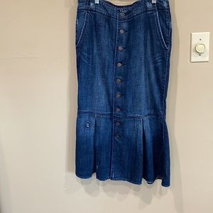 Ralph Lauren Jazzy Destructed Denim Skirt